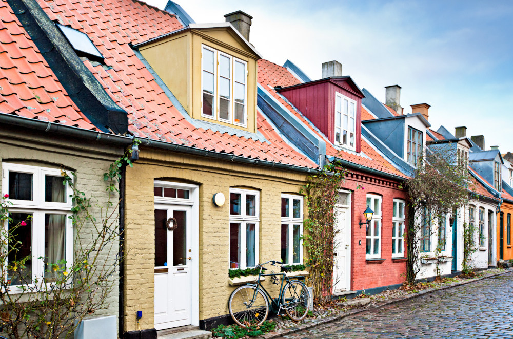 Rækkehuse set udefra